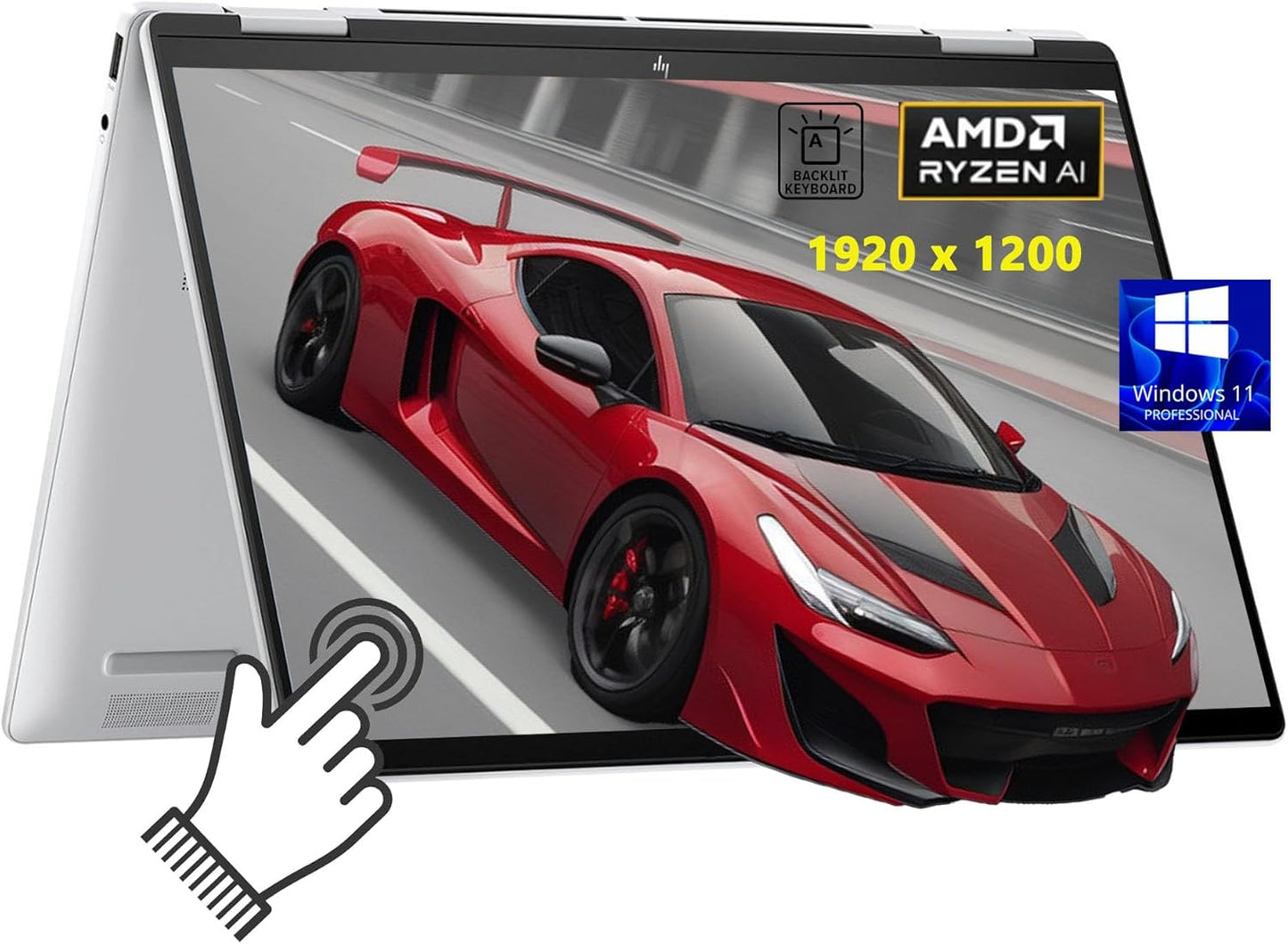 HP x360 2-in-1 Laptop 14" Touch Ryzen 5 16GB 1TB SSD