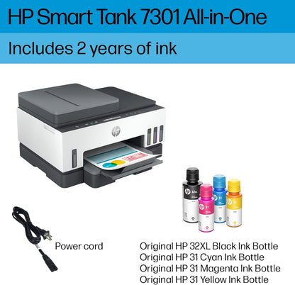 HP Smart Tank 7301 Wireless All-in-One Printer Ink Included