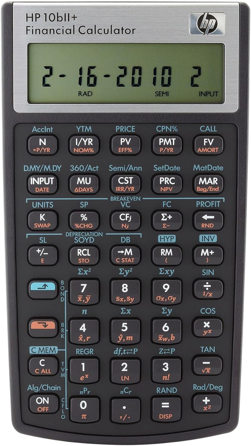 HP B17 10bII+ Financial Calculator — main product image