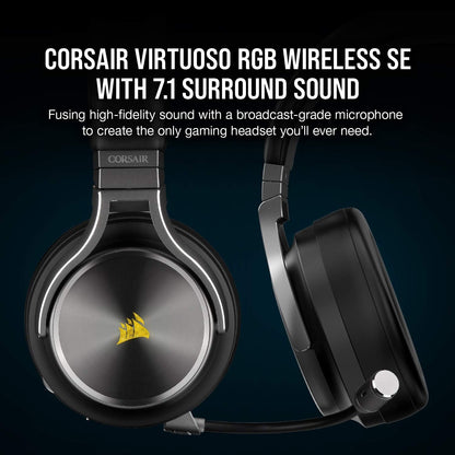 Corsair CA-9011180-NA Virtuoso RGB Wireless SE Gaming Headset Renewed