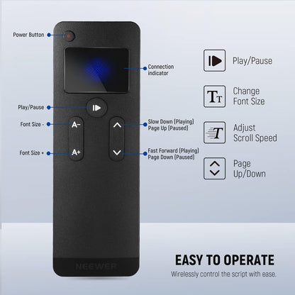 Neewer 10101907 RT111 Teleprompter Remote Control