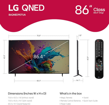 LG 86QNED90TUA 86" QNED Mini LED 4K Smart TV