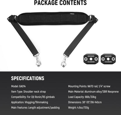 Neewer GA014 Ronin Stabilizer Neck Shoulder Strap