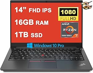 Lenovo ThinkPad E14 Gen 3 Ryzen 7 Laptop 16GB 1TB SSD