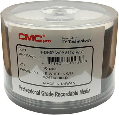 JVC J-DMR-WPP-SB16 Watershield Glossy Inkjet DVD-R 50-Pack