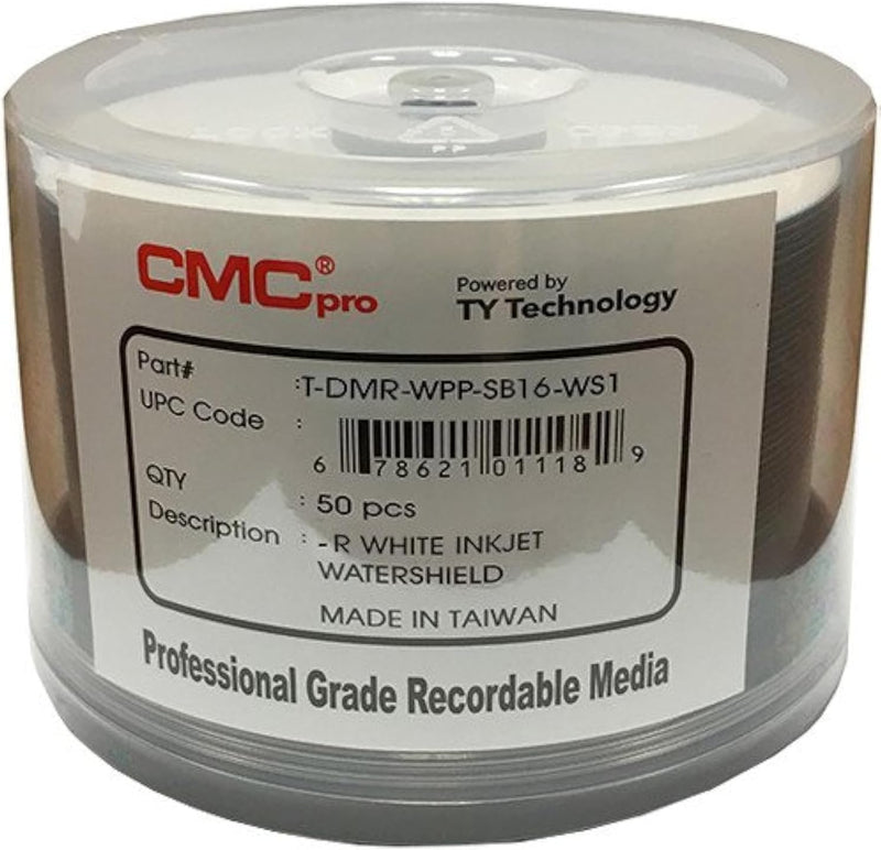 JVC J-DMR-WPP-SB16 Watershield Glossy Inkjet DVD-R 50-Pack — main product image