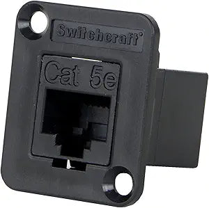 Switchcraft EHRJ45P5E RJ45 CAT5e Feedthru Panel Mount Jack — main product image