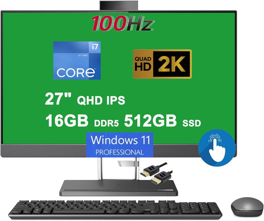 Lenovo Core i7 IdeaCentre AIO 5 27" QHD Touch Desktop