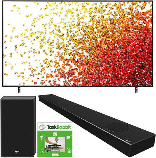 LG E9LG75NANO90UPA 75" NanoCell 4K TV Soundbar Bundle