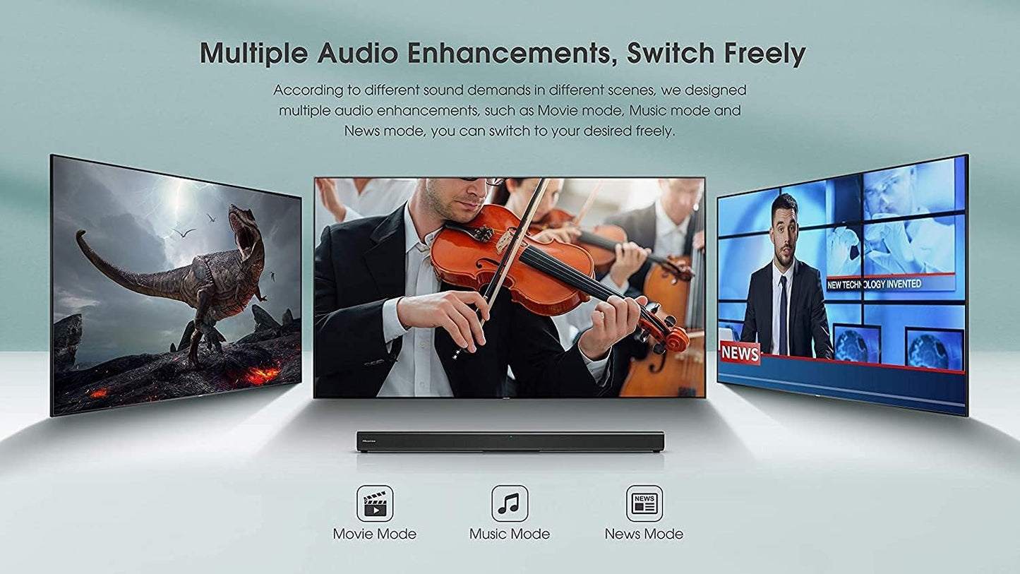 Hisense 65H9G 65-Inch 4K ULED Smart TV Sound Bar Bundle