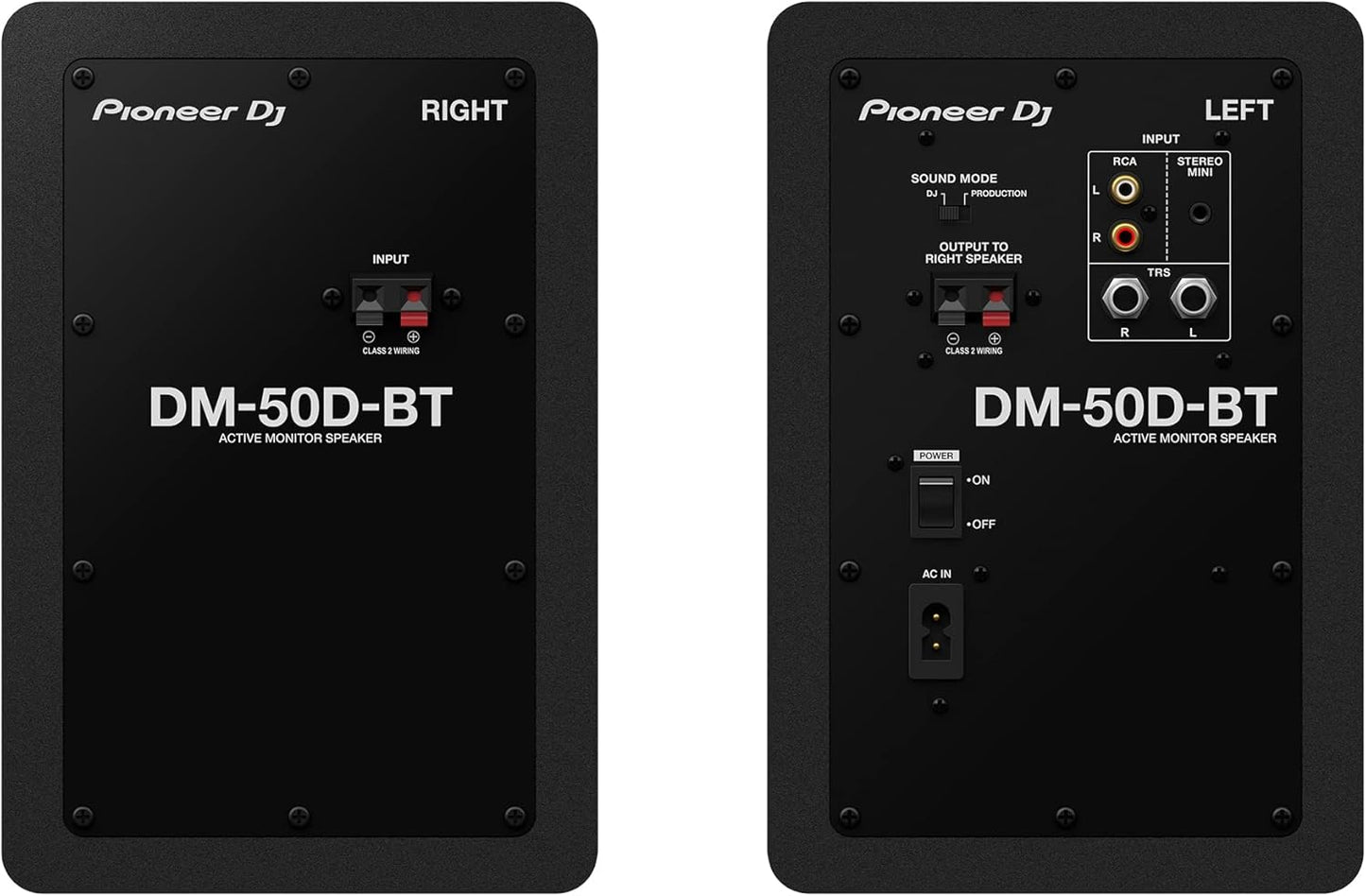 Pioneer DJ DM-50D-BT 5" Bluetooth Monitor Bundle
