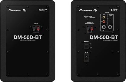 Pioneer DJ DM-50D-BT 5" Bluetooth Monitor Bundle