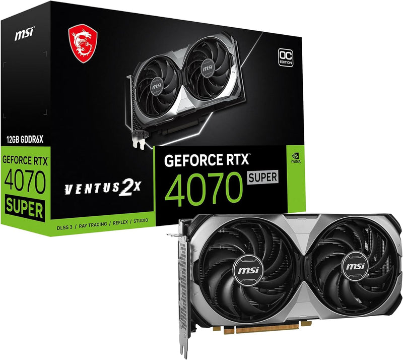 MSI RTX 4070 SUPER 12G VENTUS 2X OC Graphics Card — main product image