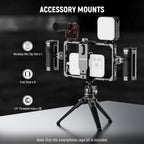 Neewer PA009E Universal Phone Cage Video Rig Stabilizer