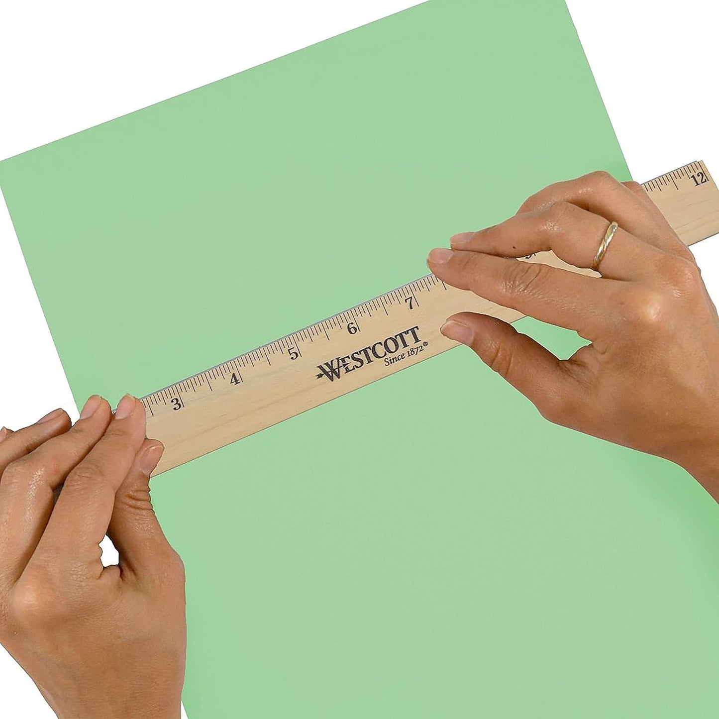 Westcott 10381 12 Inch Wooden Ruler