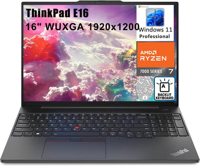 Lenovo E16 ThinkPad 16" Ryzen 7 Business Laptop