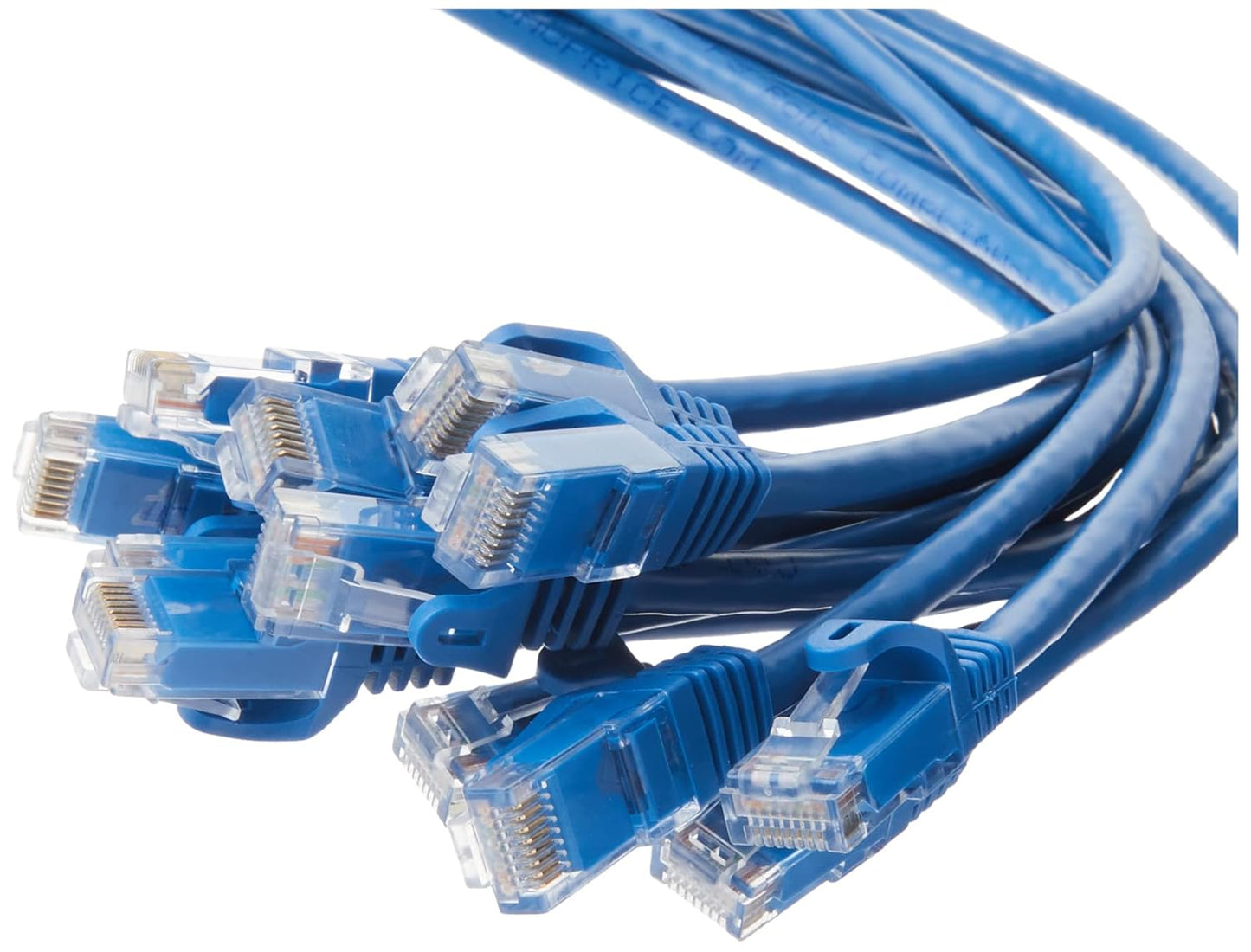 Monoprice 141813 Cat6 1ft Blue 12-Pk Patch Cable