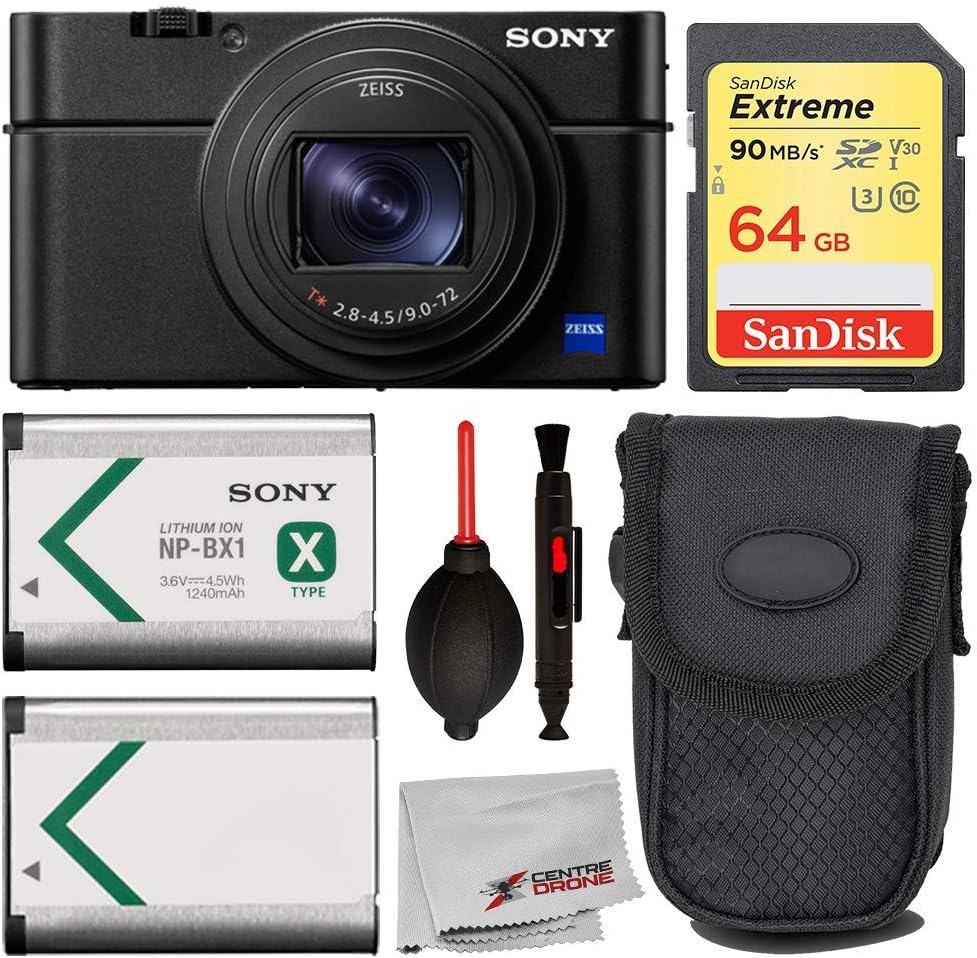 Sony DSC RX100 VII Cyber-Shot Digital Camera Bundle Renewed