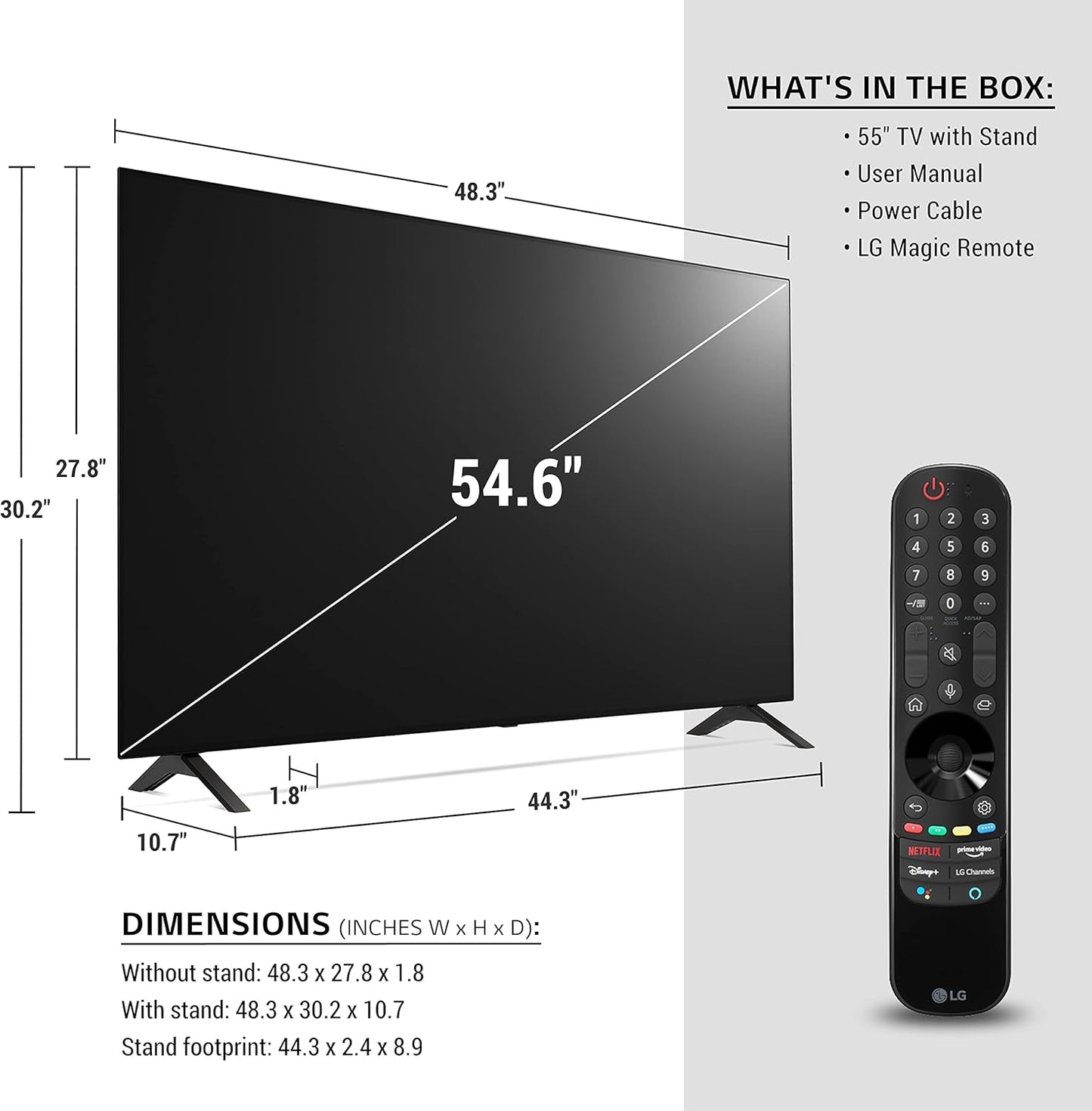 LG OLED55A1PUA 55" 4K Smart OLED TV (Renewed)