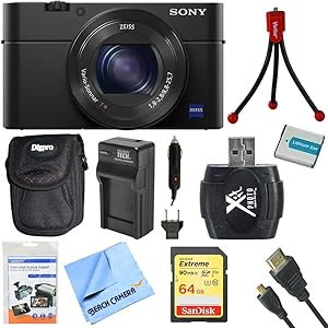 Sony E1SNDSCRX100M4 RX100M IV Digital Camera Bundle
