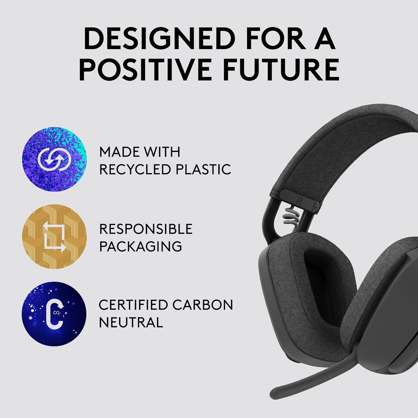Logitech 981-001198 Zone Vibe Wireless Noise-Canceling Headphones