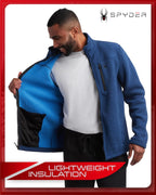 Spyder Brushed Heather Fleece Jacket Midweight Zip