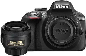 Nikon D3300 DSLR Camera with 35mm F/1.8G Lens