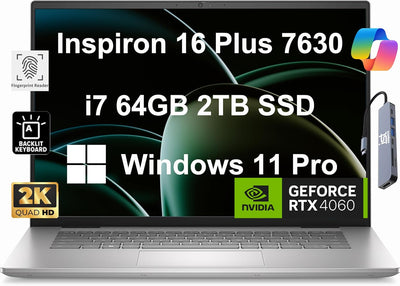 Dell Inspiron 16 Plus 7630 RTX 4060 Creator Laptop