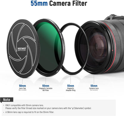 Neewer 10101605 55mm Magnetic Variable ND Filter