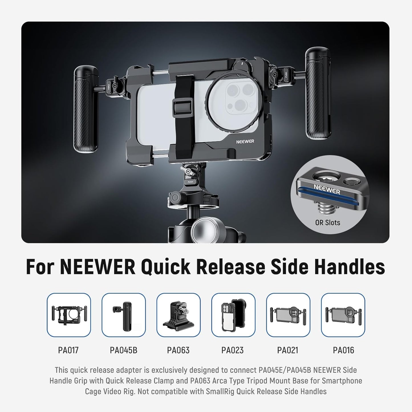 Neewer Quick Release Plate Adapter Phone Cage 4-Pack