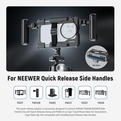Neewer Quick Release Plate Adapter Phone Cage 4-Pack