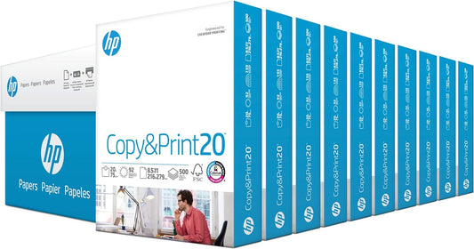 HP 200060C Printer Paper 8.5 x 11 10 Ream Case
