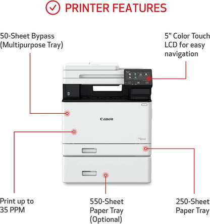 Canon 5455C015 imageCLASS MF751Cdw Wireless Color Laser Printer