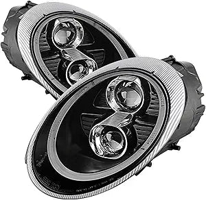 Spyder PRO-YD-P99705-DRL-BK Porsche 911 LED Halo Projector Headlights