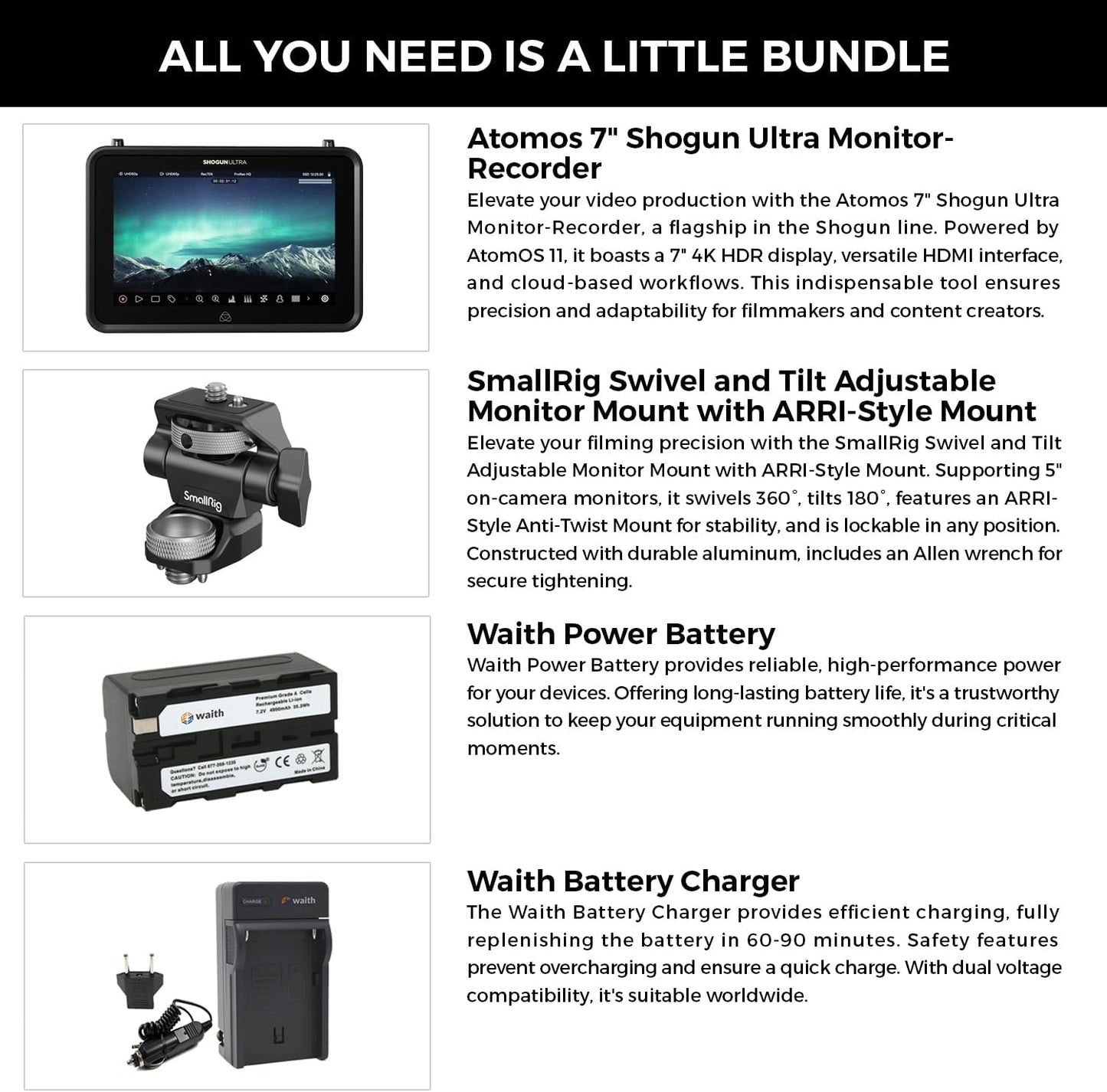 Atomos Shogun Ultra 8K HDR Monitor-Recorder Bundle