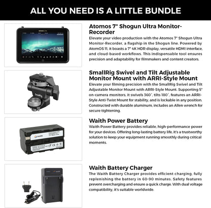 Atomos Shogun Ultra 8K HDR Monitor-Recorder Bundle