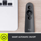Logitech R500s Laser Presentation Remote Graphite