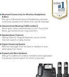 Panasonic KX-TGF892B Bluetooth Expandable Corded Phone