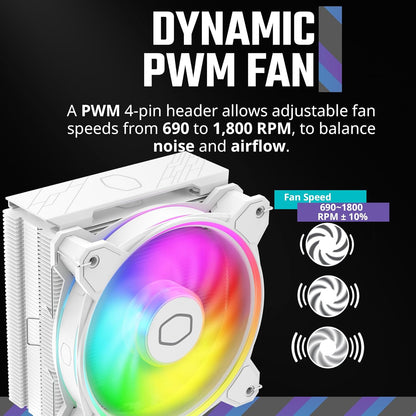 Cooler Master RR-S4WW-20PA-R1 Hyper 212 Halo White
