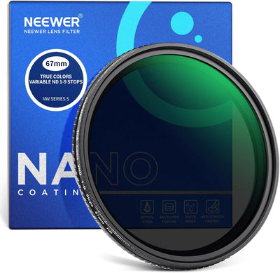 Neewer 10103188 67mm True Color Variable ND2-ND400 Filter