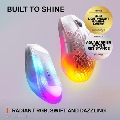 SteelSeries 62612 Aerox 3 Wireless RGB Gaming Mouse