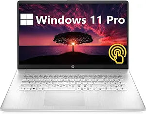 HP 17 AMD Ryzen 5 Touchscreen Business Laptop Bundle