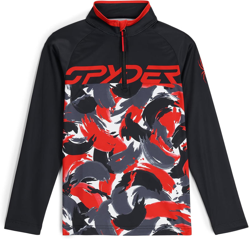 Spyder 38C015401 Boy's Camo Half Zip Ski Base Layer — main product image