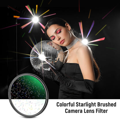 Neewer 77mm Colorful Starlight Brushed Camera Lens Filter