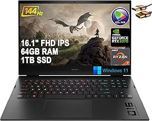 HP OMEN 16 Gaming Laptop: Ryzen 7 5800H, RTX 3070, 144Hz — main product image