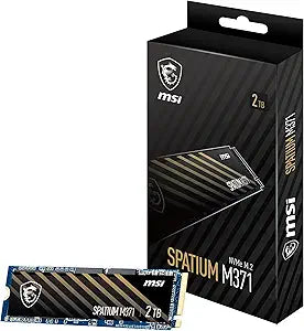 MSI SM371N2TB Spatium M371 2TB NVMe PCIe Gen3 SSD — main product image