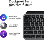 Logitech 920-011621 MX Keys S Mac Wireless Keyboard - Space Grey