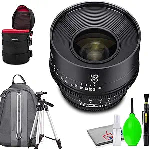 Rokinon XN35-PL Xeen 35mm Lens PL Mount Bundle
