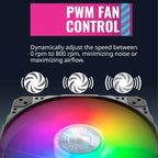 Cooler Master MFX-B3DN-08NP2-R1 SickleFlow 200 ARGB Case Fan