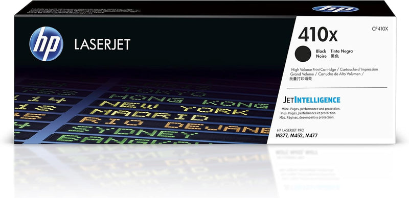 HP CF410X 410X Black High-Yield Toner Cartridge — main product image